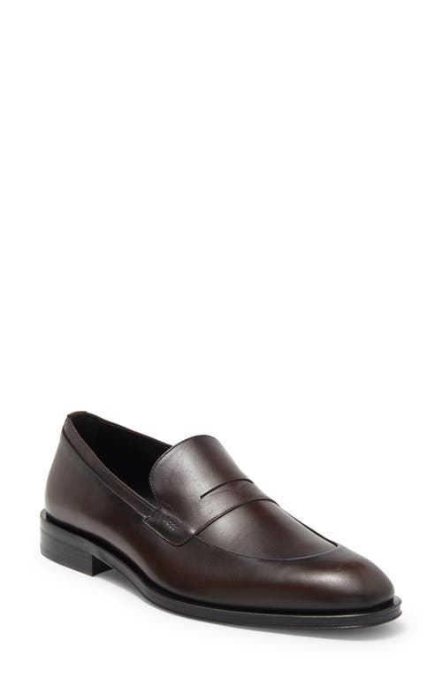 BOSS Derrek Penny Loafer Dark Brown at Nordstrom,