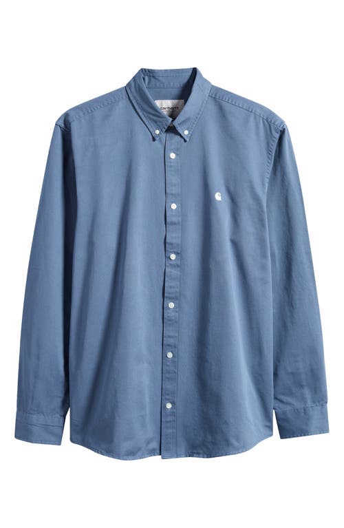 Carhartt Work In Progress Madison Twill Sport Shirt In Positano/wax