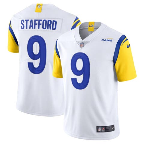 Men's Fanatics Branded Matthew Stafford Black Los Angeles Rams Super Bowl  LVI Champions Player Name & Number Long Sleeve T-Shirt