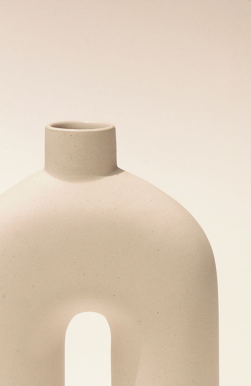 Osmos Studio Ozo Vase In Off White