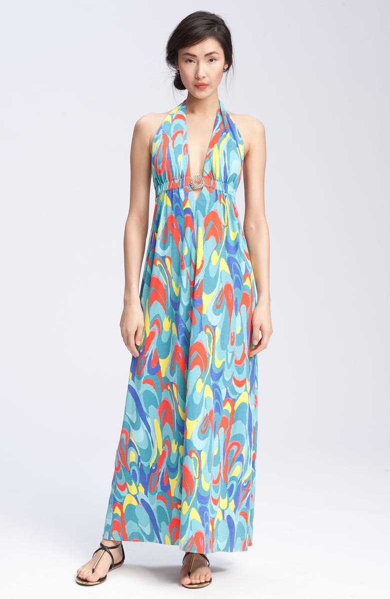 Trina Turk 'Biscayne' Print Halter Maxi Dress | Nordstrom