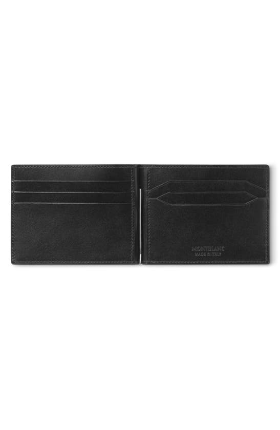 Shop Montblanc Meisterstück Leather Bifold Wallet In Black