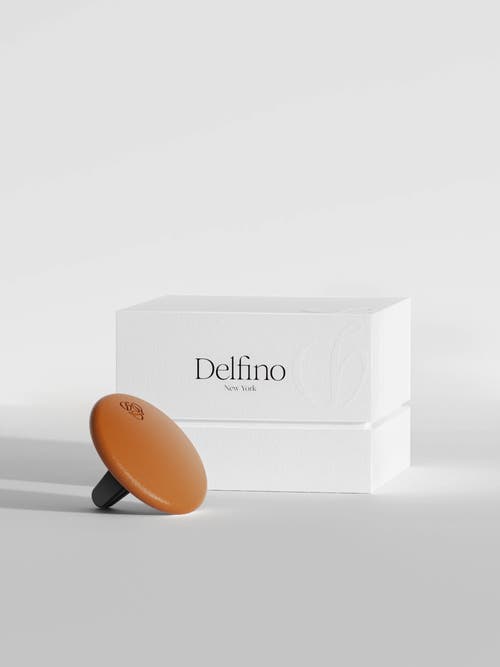 Shop Delfino Freesia Camel Lambskin Car Diffuser And Insert In Regular