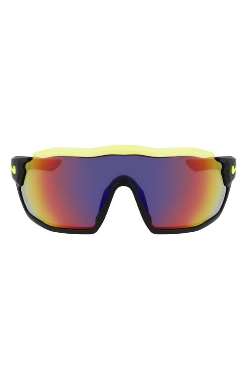Nike Show X Rush 58mm Shied Sunglasses in Matte Black/Field Tint at Nordstrom