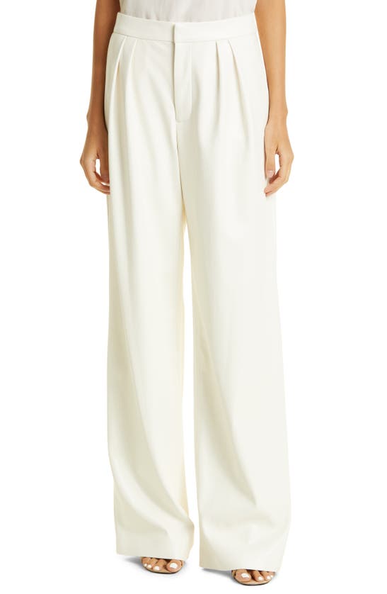 ALICE AND OLIVIA POMPEY FAUX LEATHER TROUSERS