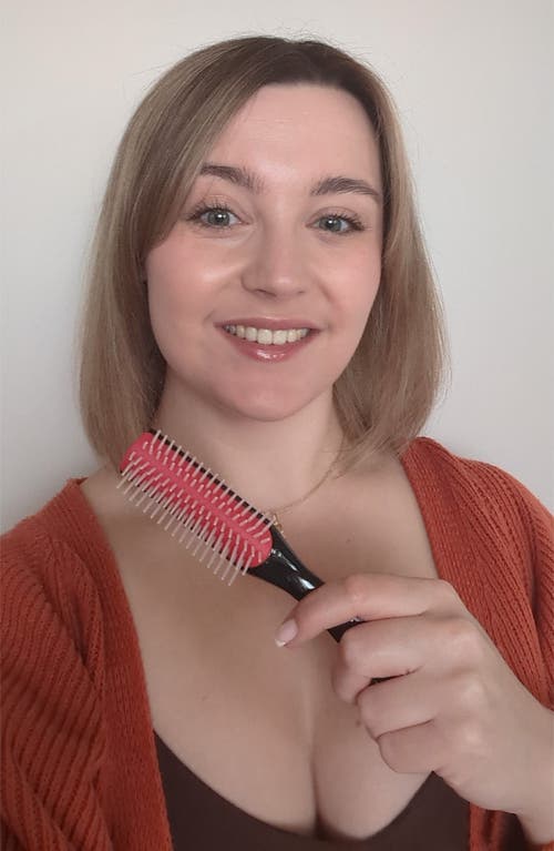 Denman D14 Original Styler Five-row Brush In Black And Red