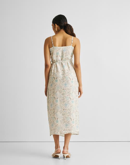 Reistor Strappy Wrap Dress In Lily Love