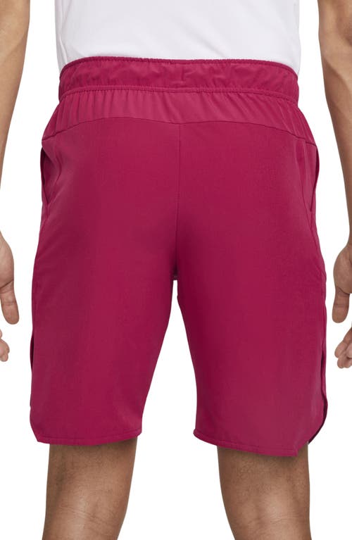 Shop Nike Court Dri-fit Advantage Tennis Shorts In Noble Red/white