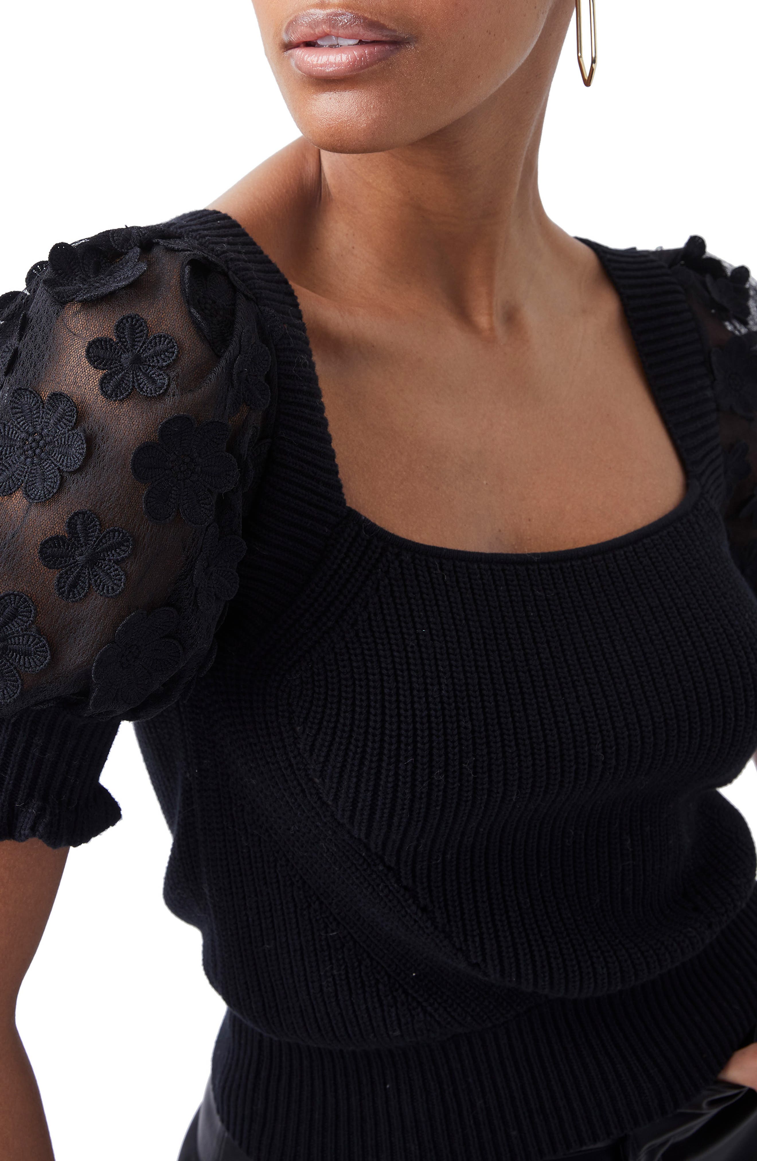 French Connection Caballo Puff Sleeve 