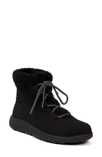 Jbu Freeze Faux Fur High Top Sneaker In Black