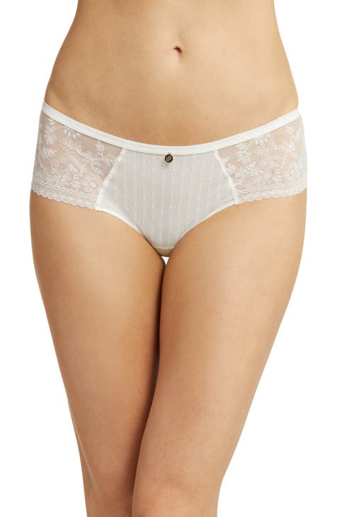 Embroidered cotton knickers white La Redoute Collections