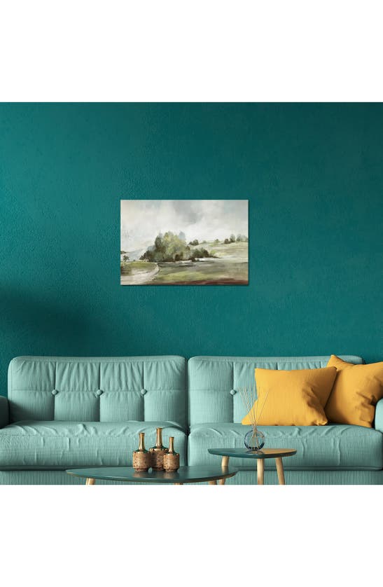 Icanvas 'green Country Road' By Allison Pearce Canvas Artwork In White Multi