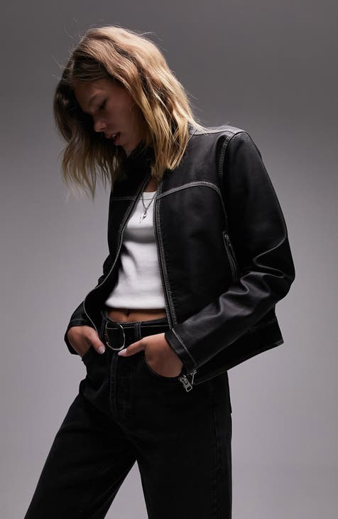 black leather jackets