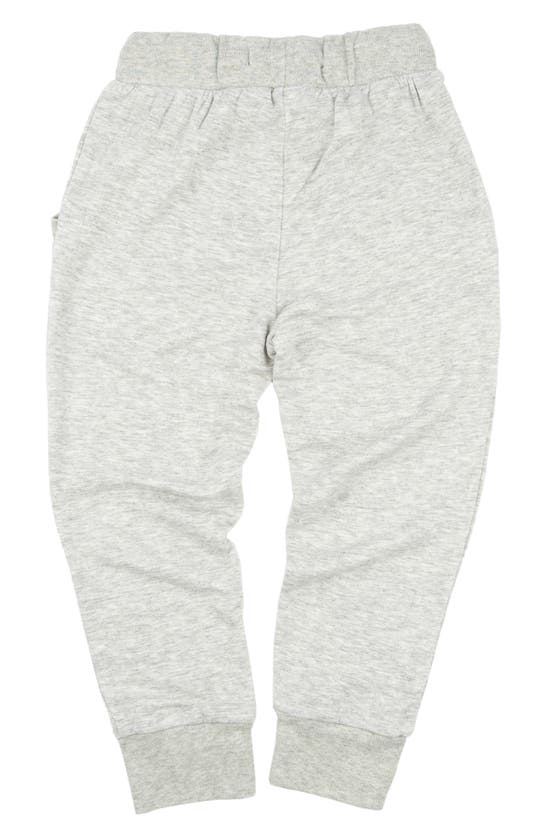 Shop Miki Miette Kids' Ziggy French Terry Joggers In Moon Grey