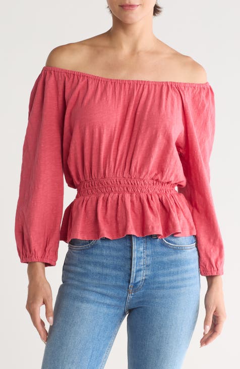 Shirred Cotton Top