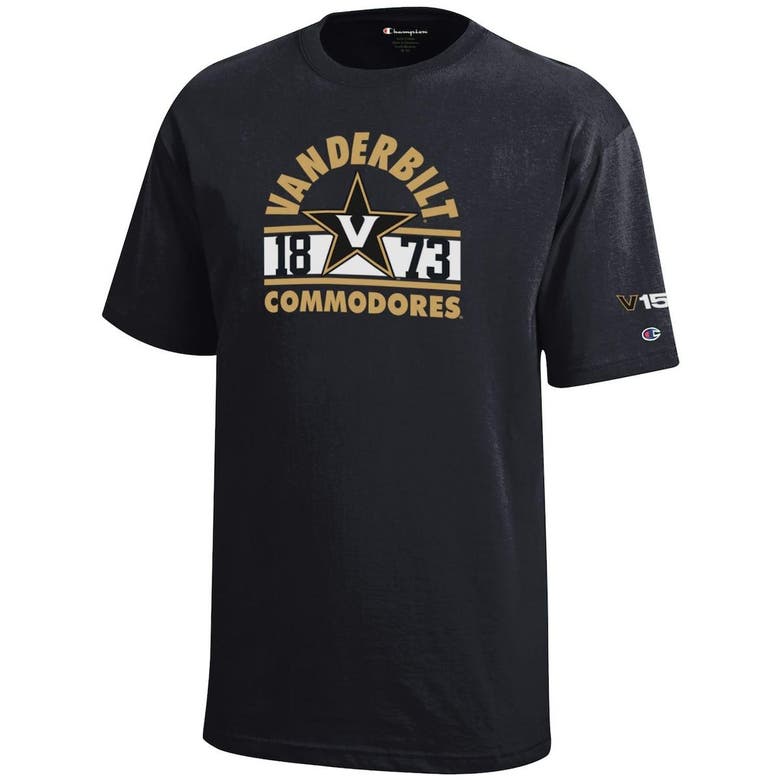 Champion Kids' Youth  Black Vanderbilt Commodores 150th Anniversary T-shirt