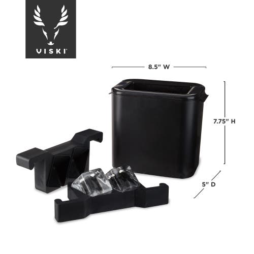 Viski Clear Ice Maker In Black