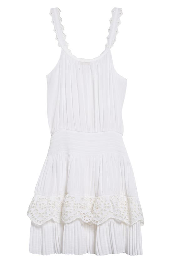 Shop Ramy Brook Carla Lace Sleeveless Minidress In White