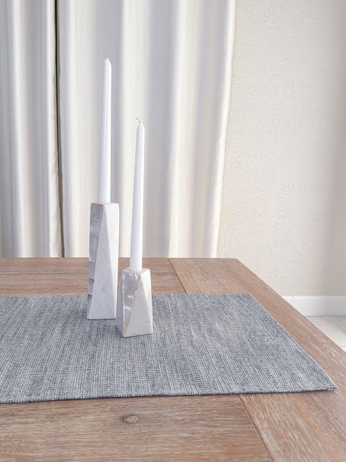 Anaya Seaside Smooth Indoor Outdoor Placemat In Grey