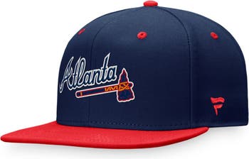 Men's Fanatics Branded Navy/Red Atlanta Braves Cooperstown Collection Two-Tone Fitted Hat