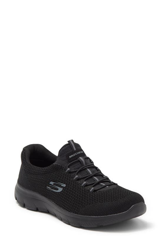 Skechers Summits Slip-on Sneaker In Black