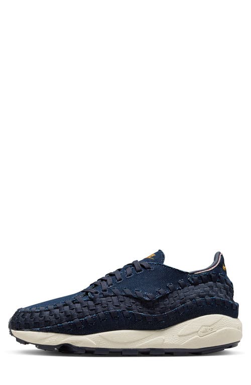 Nike Air Footscape Woven Sneaker In Denim/wheat/obsidian