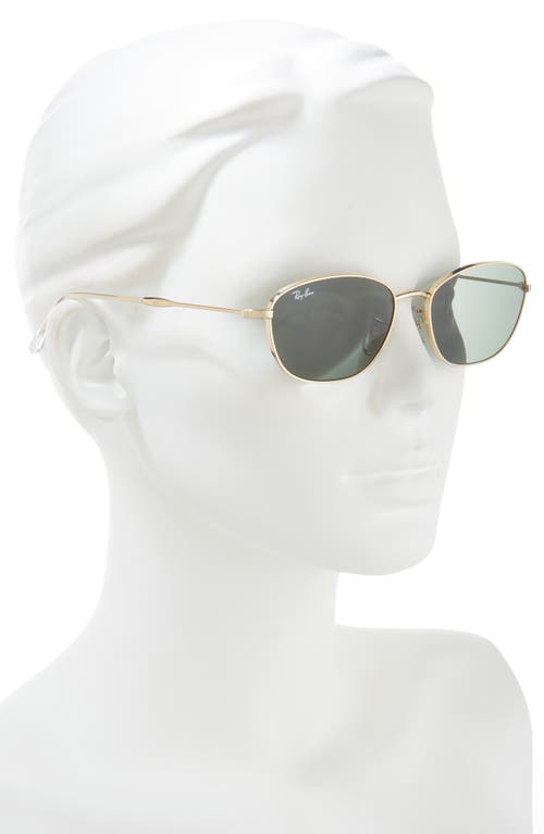 Ray Ban Ray-ban 58mm Irregular Oval Sunglasses In Gold Flash