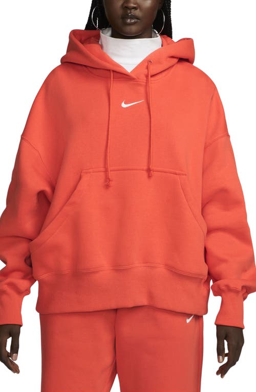 Nike Sportswear Phoenix Fleece Pullover Hoodie In Orange