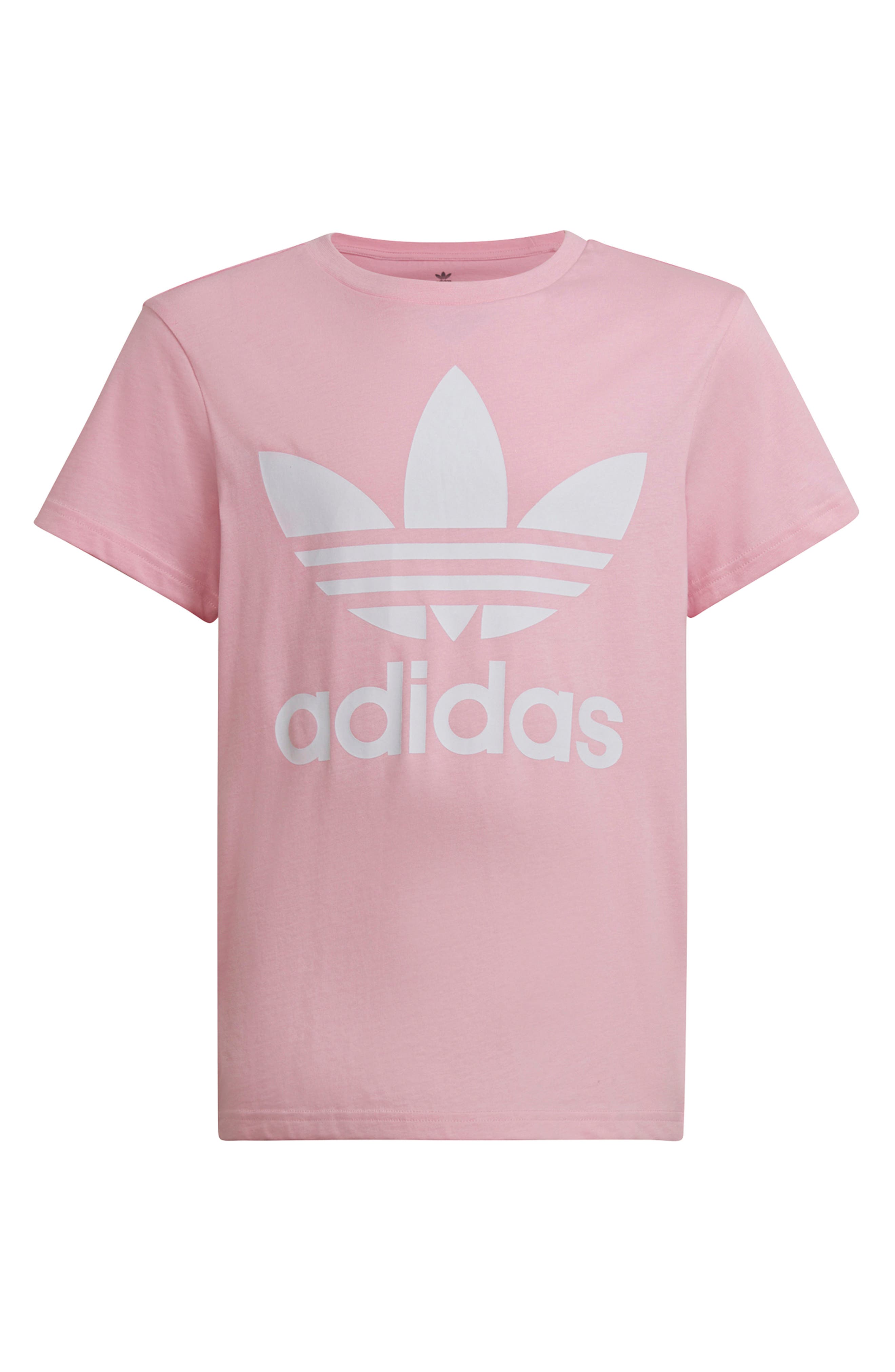 adidas pink logo shirt
