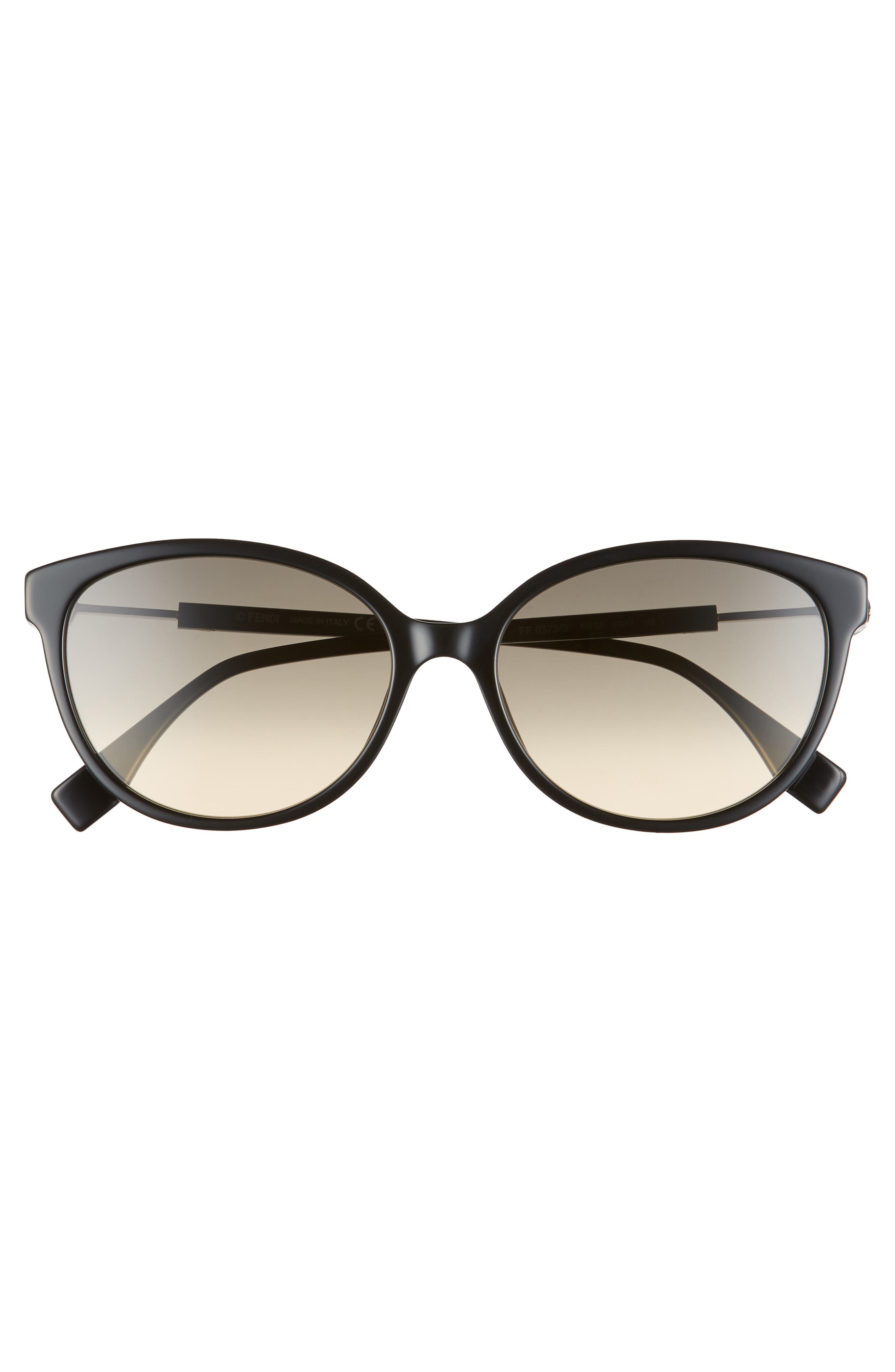 fendi 57mm round sunglasses