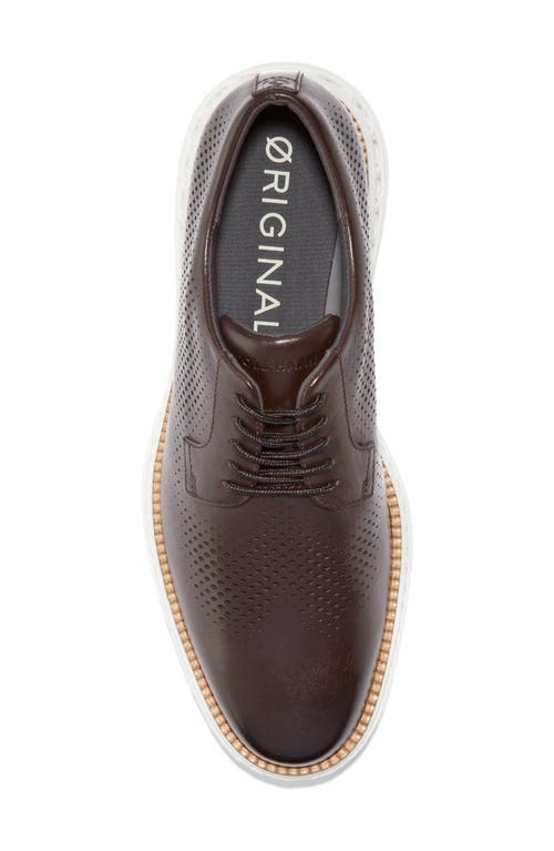 Shop Cole Haan Originalgrand 2.0 Derby In Dark Chocolate