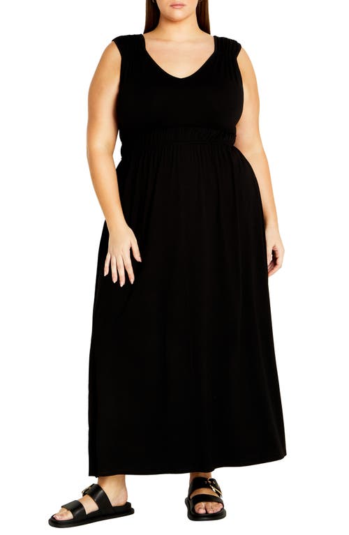 City Chic Lani Maxi Dress In Black