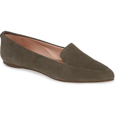 Taryn Rose Faye Pointy Toe Loafer, Green