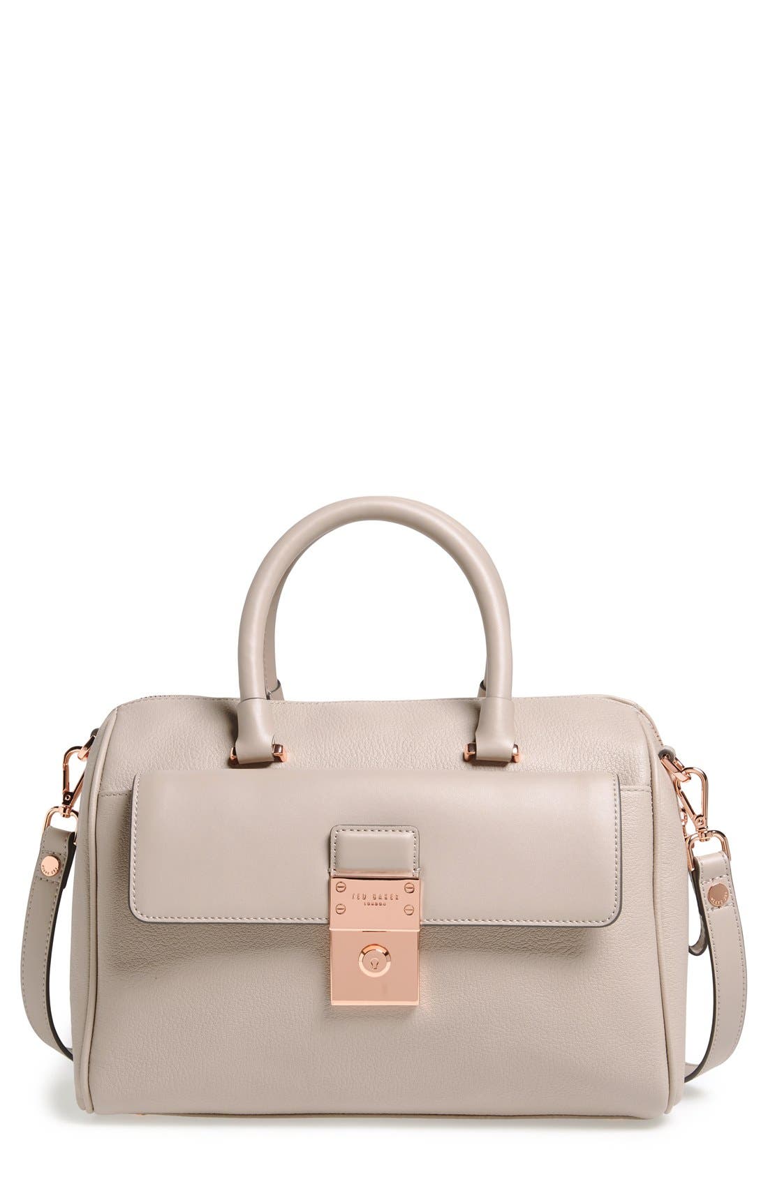 Ted Baker London 'Luggage Lock' Leather Satchel Nordstrom