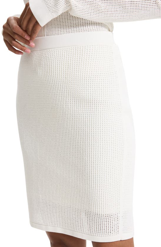 Shop Theory Pointelle Stitch Skirt In White