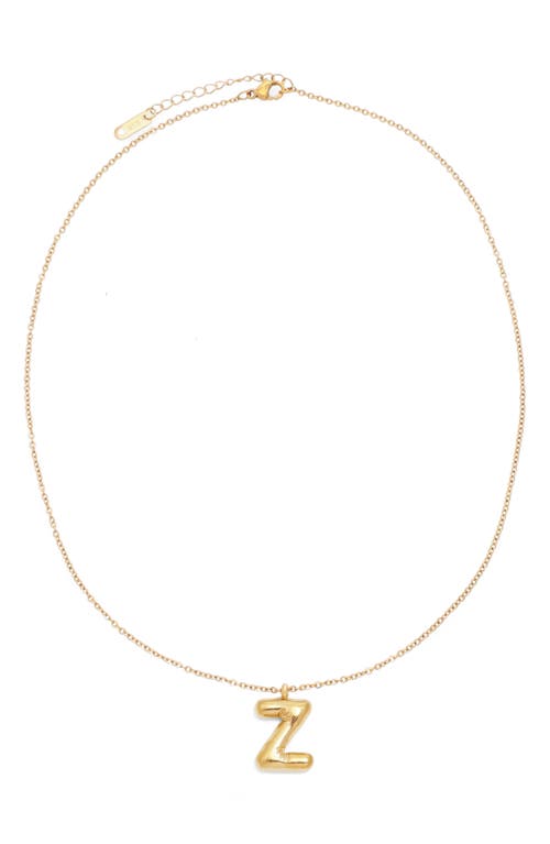 Petit Moments Bubble Initial Necklace In Gold - Z