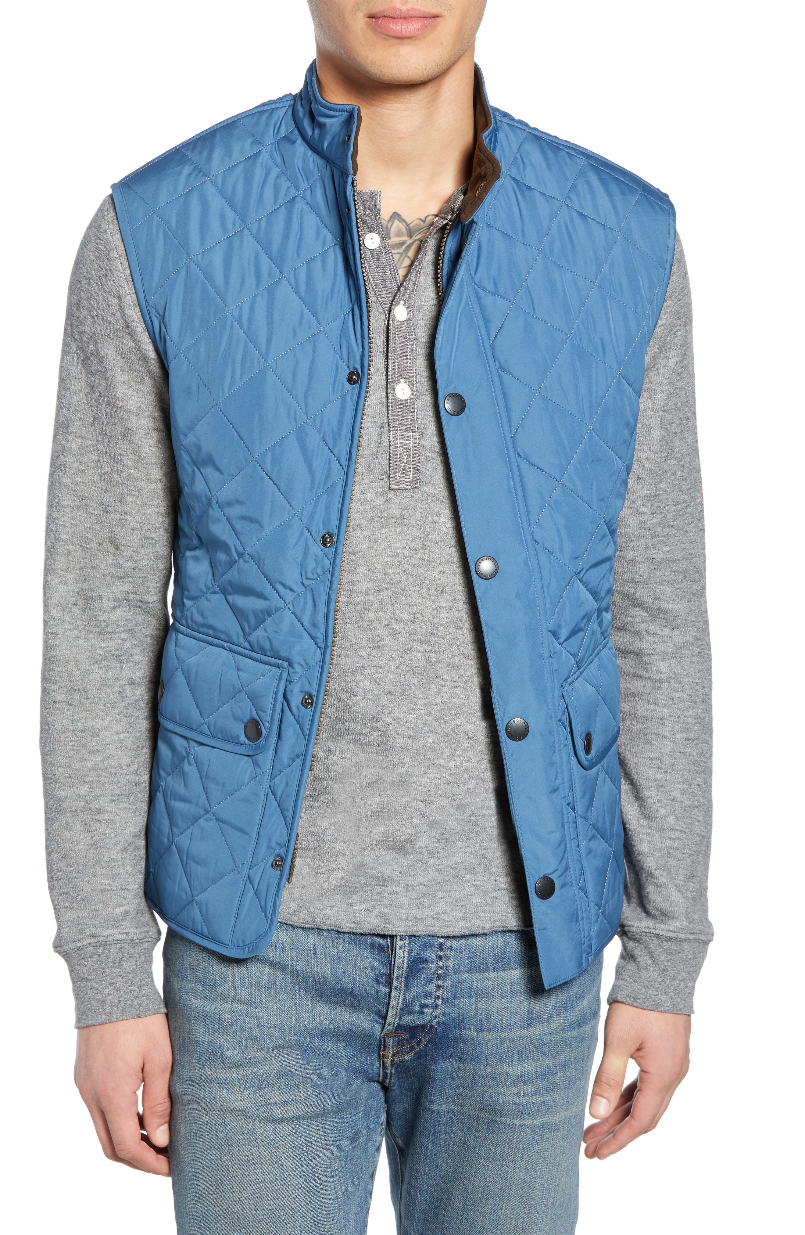 Barbour Lowerdale Quilted Vest, Blue