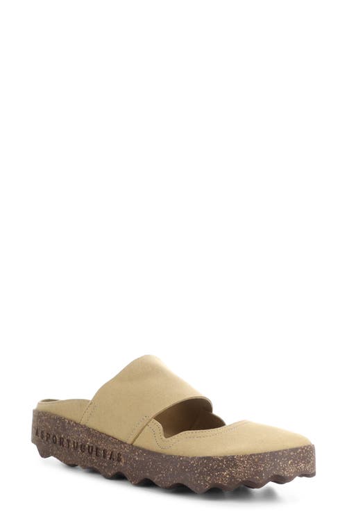 Cana Slide Sandal in Tan Eco Faux Suede