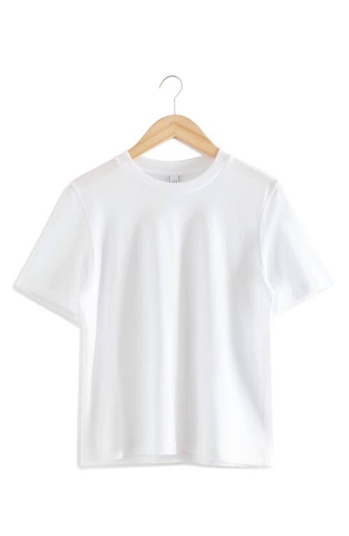& Other Stories Crewneck T-shirt In White Light