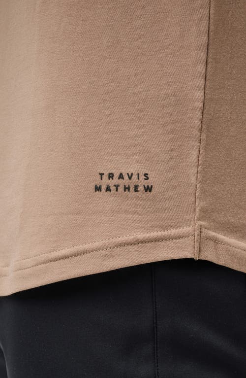 Shop Travismathew Cloud Crewneck T-shirt In Portabella