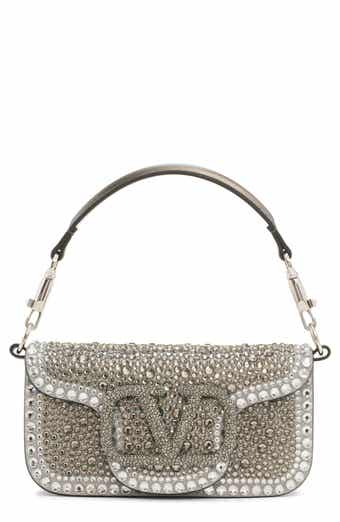 Valentino Garavani Small Vsling Crystal-embellished Crossbody Bag -  Neutrals