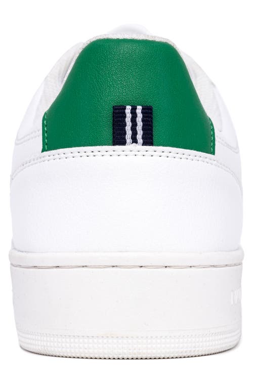 Shop Nautica Low Top Sneaker In White/green