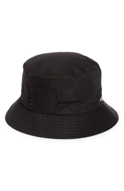 AMG Patch Bucket Hat in Black