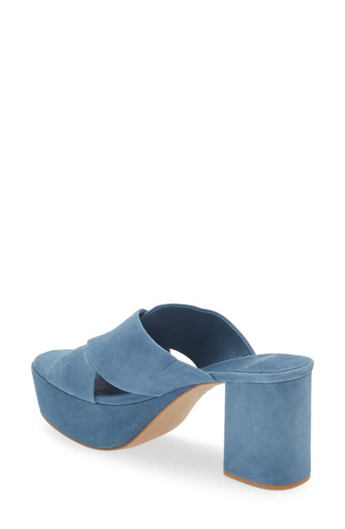 Jeffrey Campbell Coerce Platform Sandal In Teal Suede