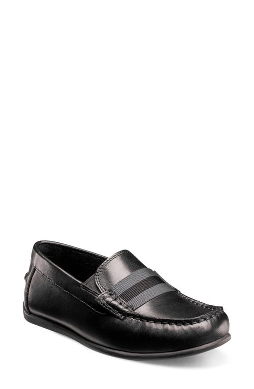 Florsheim Kids' Jasper Strap Jr. Loafer in Black 