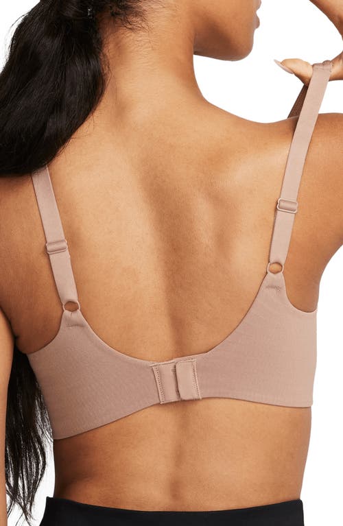 Shop Nike Alate Dri-fit Sports Bra In Desert Dust/red Bark