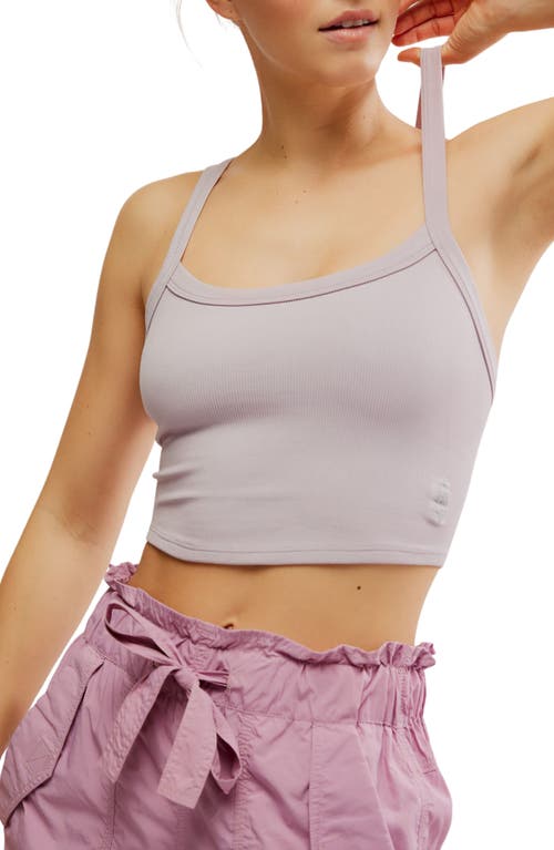 Shop Free People Fp Movement All Clear Rib Crop Camisole In Oyster