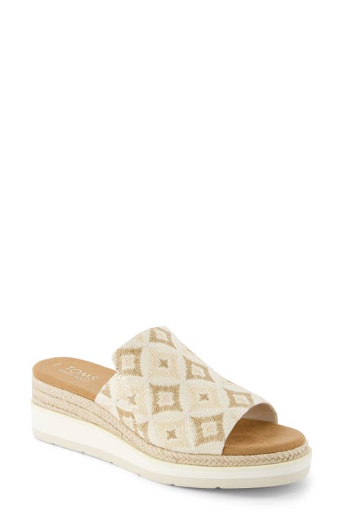 Shop Toms Margo Espadrille Wedge Slide Sandal In Natural