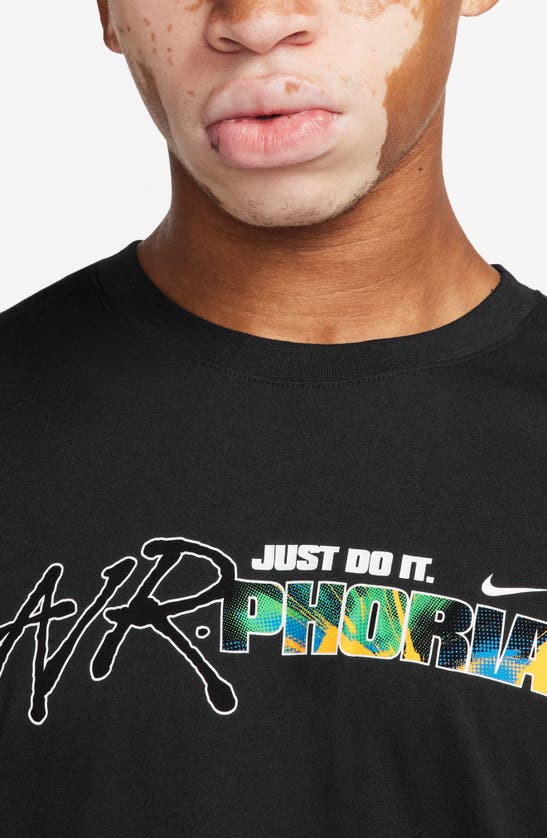 Shop Nike Airphoria Graphic T-shirt In Black