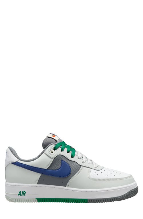 Nike Air Force 1 07 LV8 Sneaker Silver Royal Blue White at Nordstrom